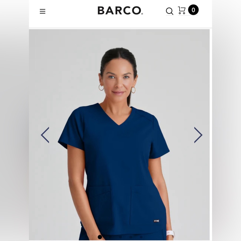 GREYS ANATOMY Navy Blue Scrub Set
